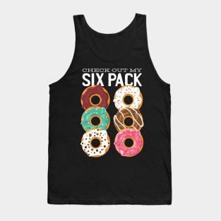Funny Check Out My Six Pack Donut Gym Tank Top